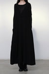 Marc le bihan double stitching long skirt 2180 black